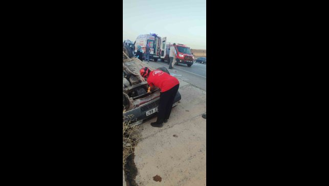 Elazığ'da otomobil takla attı: 6 yaralı