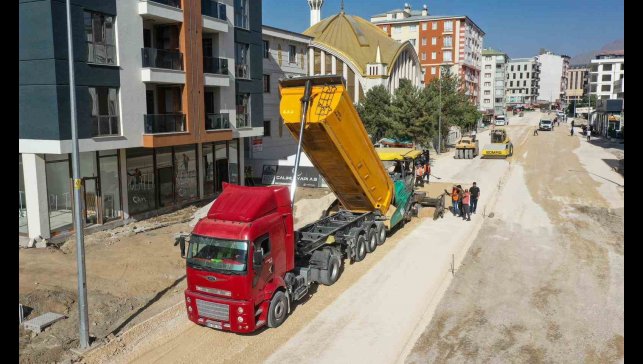 Terzioğlu caddesindeki çalışmalarda sona doğru