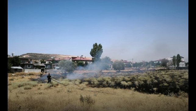 Güroymak'ta 10 hektarlık alan yandı