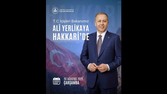 İçişleri Bakanı Ali Yerlikaya Hakkari'de