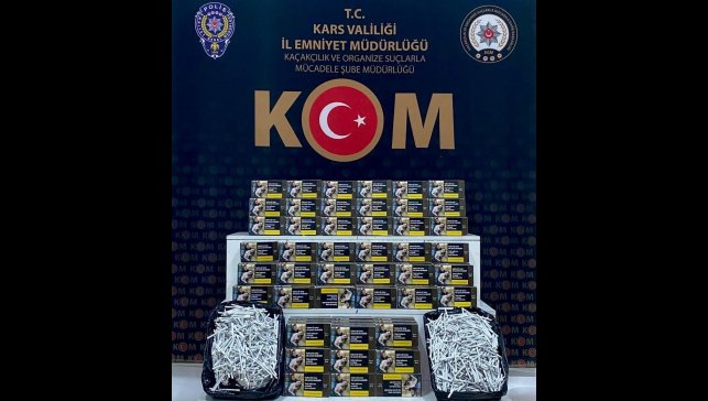 Kars'ta 30 bin Makaron ele geçirildi