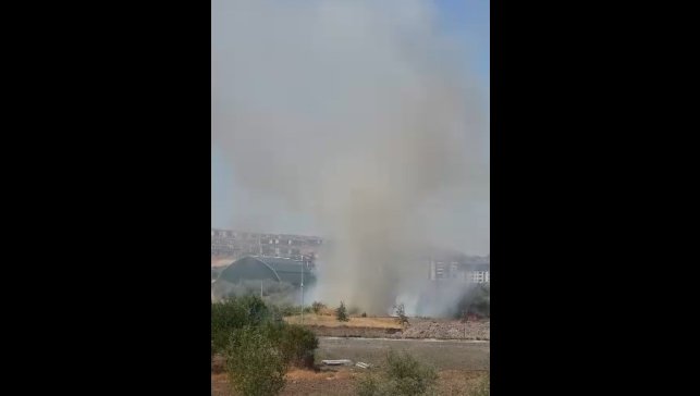 Elazığ'da otluk alanda çıkan yangın söndürüldü