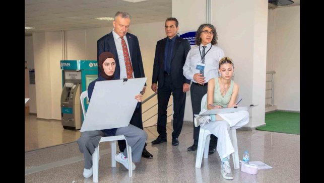 Erzincan'da güzel sanatlar için özel yetenek sınavları yapıldı