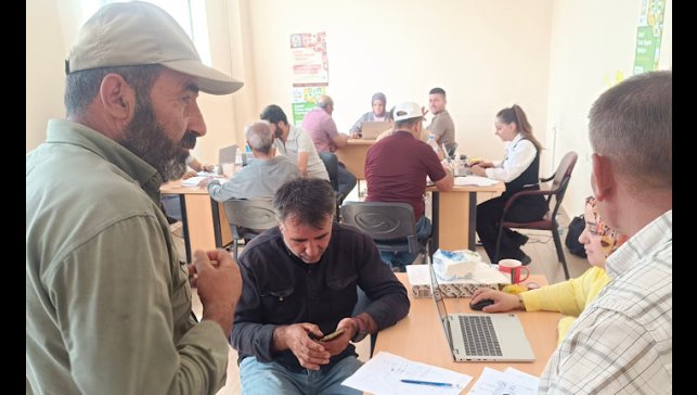 Yüksekova'da tarım sayımı devam ediyor