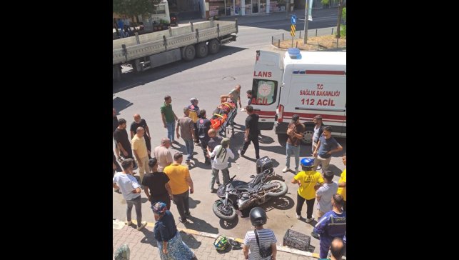 Iğdır'da tır motosiklete çarptı: 1 yaralı