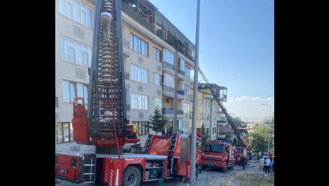 Malatya'da ev yangını