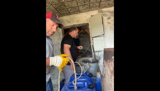 Hanak belediyesi içme suyu deposu temizlendi