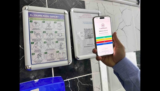 Derecik Devlet Hastanesi'nde QR kod temizlik uygulaması başladı