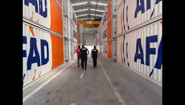 Elazığ AFAD lojistik deposunda inceleme