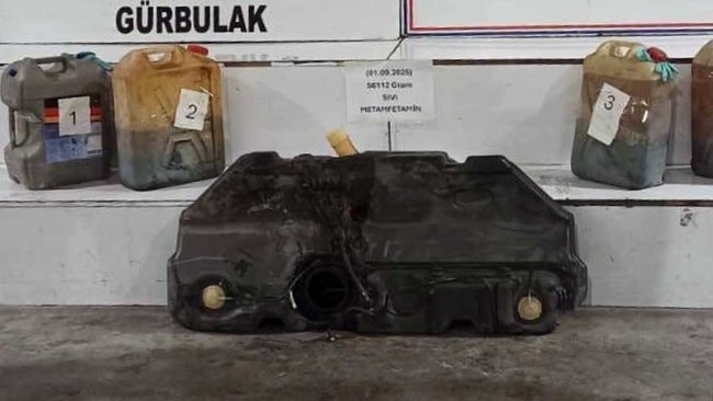 Ağrı'da Tırın Yakıt Deposunda 56 Kilo Sıvı Metamfetamin Ele Geçirildi