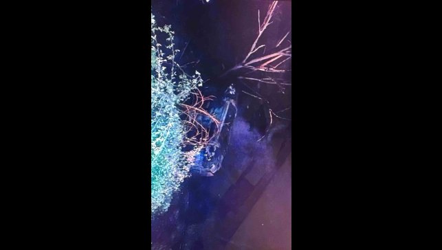 Malatya'da şarampole yuvarlanan araç alev aldı: 1 yaralı