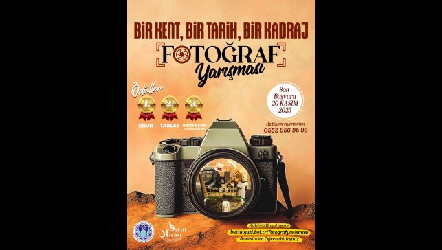 "Bir Kent, Bir Tarih, Bir Kadraj" fotoğraf yarışması başlıyor