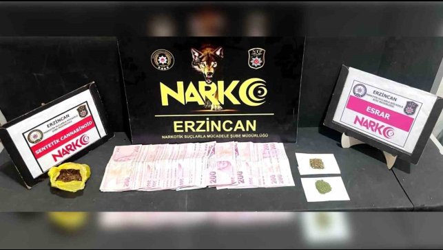 Erzincan'da uyuşturucu operasyonunda 1 zanlı tutuklandı