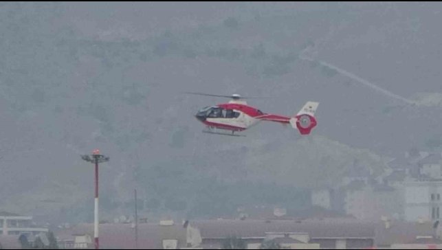 Serebrovasküler hastası şahıs ambulans helikopter ile Van'a getirildi