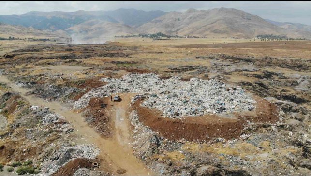 Muş'ta çöp döküm alanına tepki
