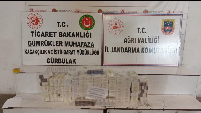 Doğubayazıt'ta tırda 4 bin 450 paket kaçak sigara ele geçirildi