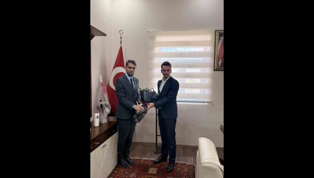 İlçe Müftüsü Aksoy, Kaymakam Aytürk'ü ziyaret etti