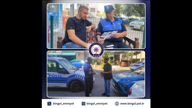 Bingöl'de vatandaşlar dolandırıcılık ve hırsızlık olaylarına karşı bilgilendirildi