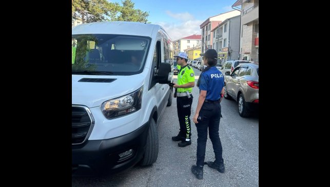 Erzincan'ın tüm ilçelerinde okul servis araçları denetlendi
