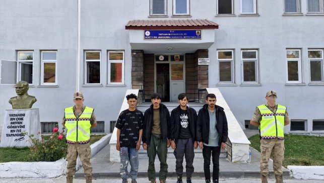 Bitlis kırsalında 4 düzensiz göçmen yakalandı