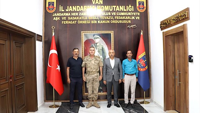 MHP Van İl Başkanı Güngöralp, İl Jandarma Komutanı Avkıran'ı ziyaret etti