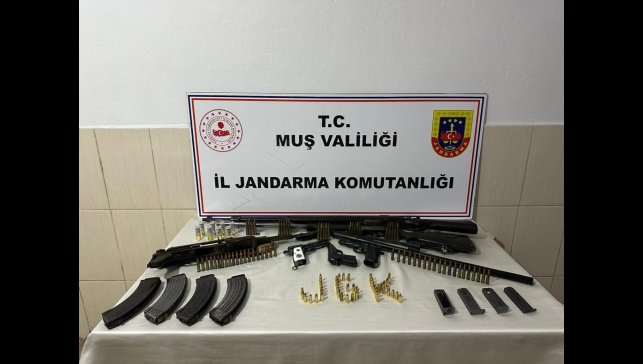 Bulanık'ta çok sayıda silah ve mühimmat ele geçirildi