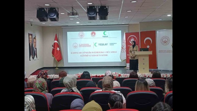 Erzurum'da kadına yönelik bağımlılıkla mücadele eğitimi düzenlendi