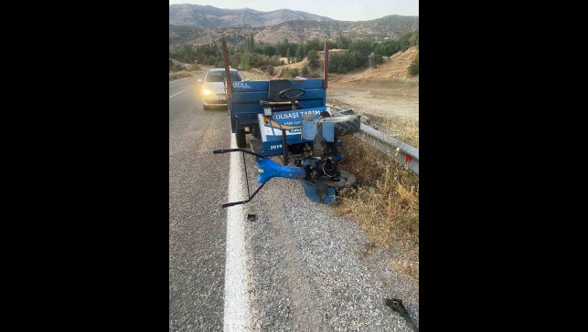 Hizan'da patpat devrildi: 6 metreden şarampole uçan sürücü yaralandı