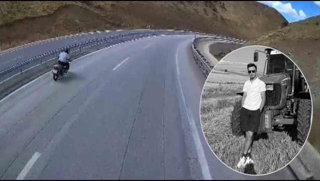 Yeni aldığı motosikletle ölüme gitti: Kaza anı araç kamerasına yansıdı