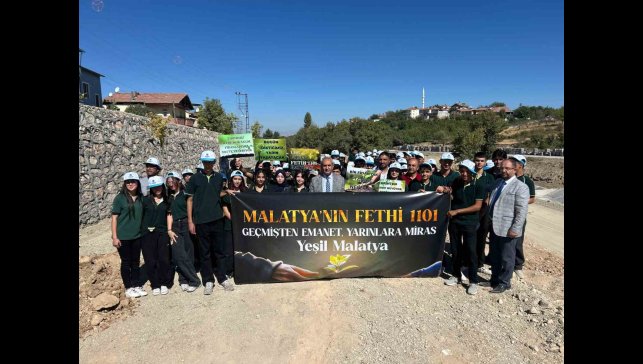 Malatya'nın Fethi'nin 924. yılında bin 101 fidan toprakla buluştu