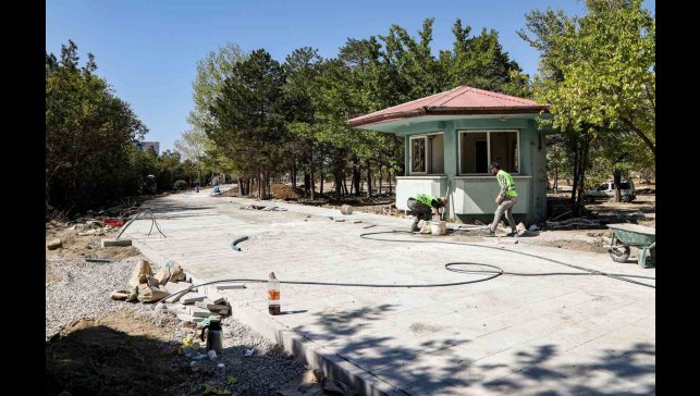 Eski DSİ yerleşkesinde millet bahçesi yapımı devam ediyor