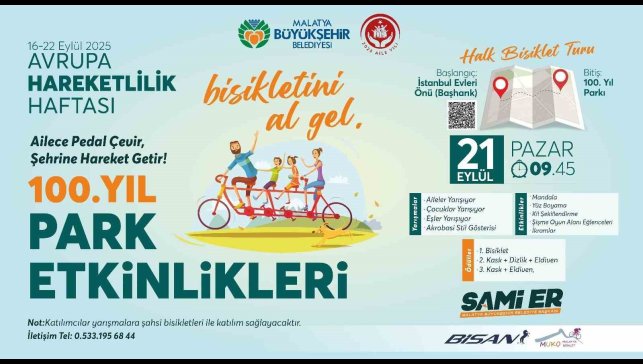 Malatya'da Avrupa Hareketlilik Haftası renkli etkinliklerle kutlanacak