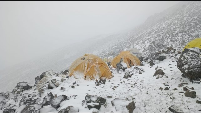 Ağrı Dağı'nda tırmanışa tipi engeli