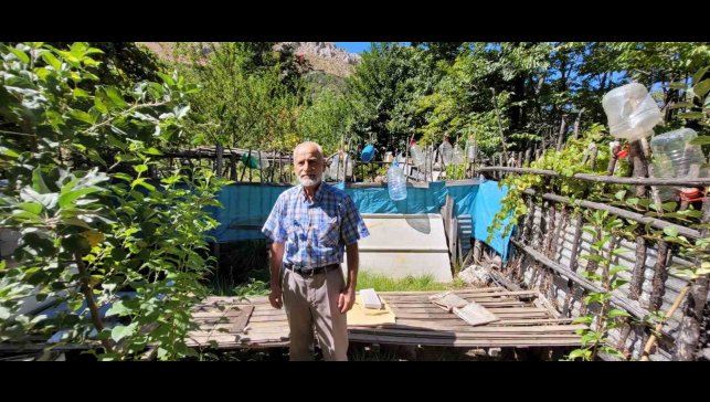 Ev ve bahçelere dadanan ayıları yetkililere şikâyet etti