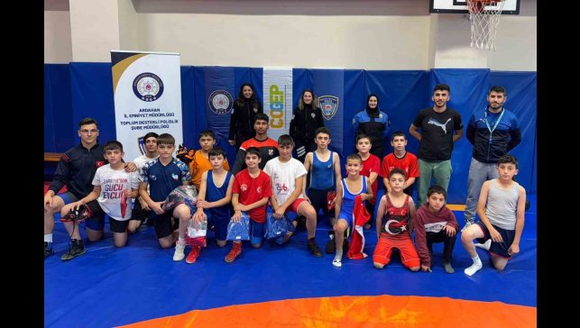 ÇOGEP Projesi kapsamında "Güreş Kursu" açıldı