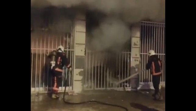 Malatya'da tekstil atölyesinde korkutan yangın