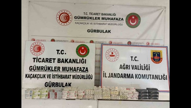 Gürbulak'ta TIR dorsesinde 463 paket kaçak ilaç ele geçirildi