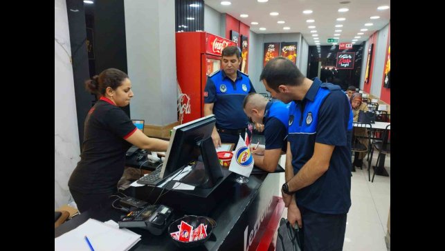 Zabıta ekiplerinden lokanta, kafe ve fast food işletmelerine denetim