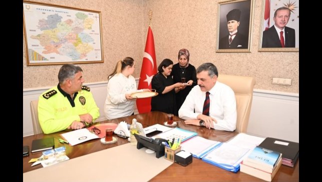 Valiliğin gülleri göreve başladı