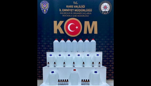 Kars'ta sahte içki operasyonu