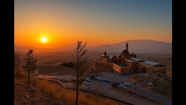 İshak Paşa Sarayı'nda gün batımı büyüledi