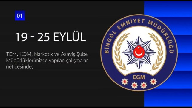 Bingöl'de 50 şüpheli yakalandı