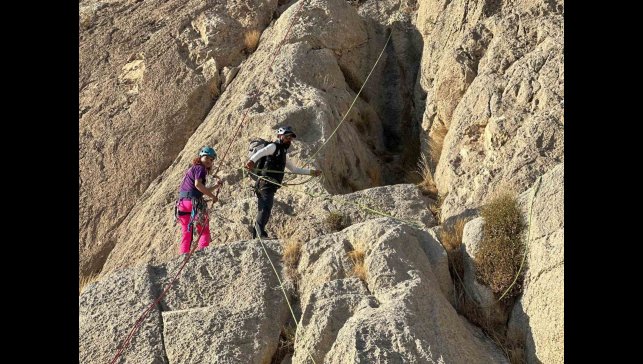 Van'da sporculara kaya tırmanışı eğitimi verildi