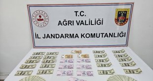 Ağrı'da sahte paralarla yakalanan şüpheli gözaltına alındı