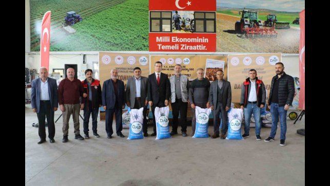 Ağrı'da çiftçilere 200 ton sertifikalı buğday tohumu dağıtıldı