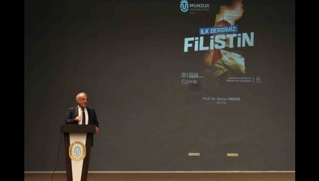 Rektör Peker: "İnsanlık ağır bir sınav veriyor. Gazze'de çocuklar, gençler, kadınlar ve yaşlılar ölüyor"