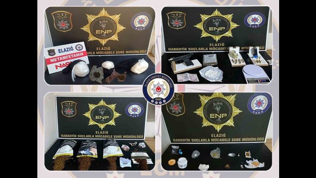 Elazığ'da uyuşturucu operasyonu: 8 şüpheli tutuklandı