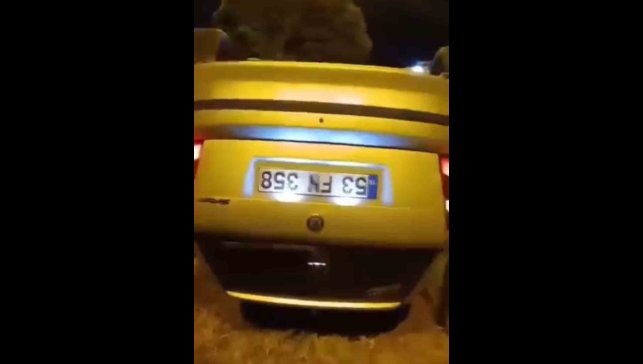 Iğdır-Tuzluca yolunda kaza: Otomobil ters döndü, 1 kişi yaralandı