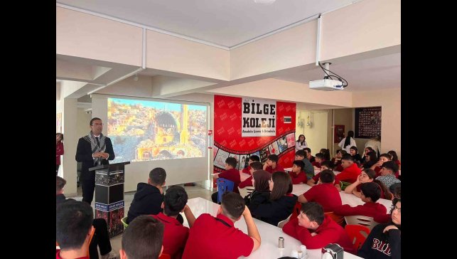 Bilge koleji öğrencilerinden Filistin'e destek: 'mavi kurdele' etkinliği