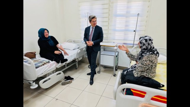 Kaymakam Arıkan hastanede incelemede bulundu